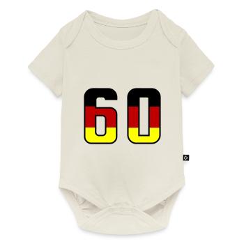 60 symbole de numéro Allemagne - Body à manches courtes Premium Bébé - blanc cassé - Devant