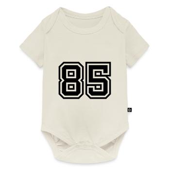 Symbole numérique 85 - Body à manches courtes Premium Bébé - blanc cassé - Devant