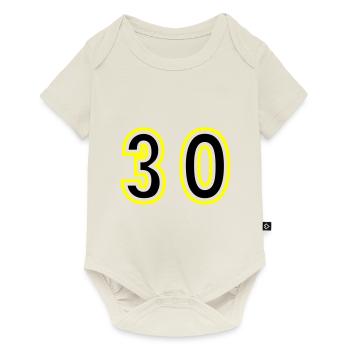 30 Nombre Collège - Body à manches courtes Premium Bébé - blanc cassé - Devant