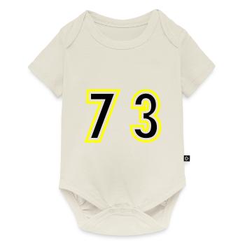 73 Nombre Collège - Body à manches courtes Premium Bébé - blanc cassé - Devant