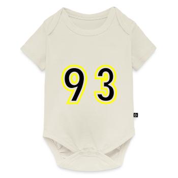 93 Nombre Collège - Body à manches courtes Premium Bébé - blanc cassé - Devant