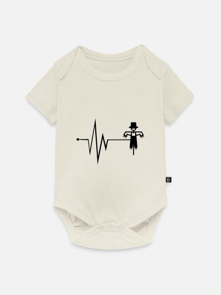 Vogelscheuche Puls - Baby Premium Kurzarmbody - Naturweiß