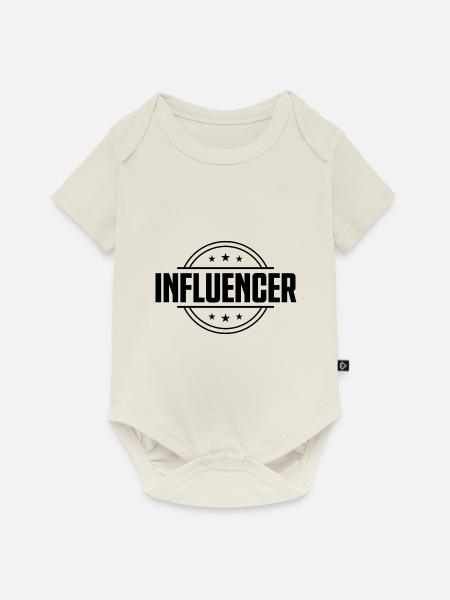 Influencer Beruf - Baby Premium Kurzarmbody - Naturweiß