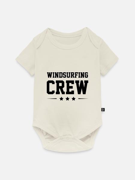 Windsurfing Crew - Baby Premium Kurzarmbody - Naturweiß