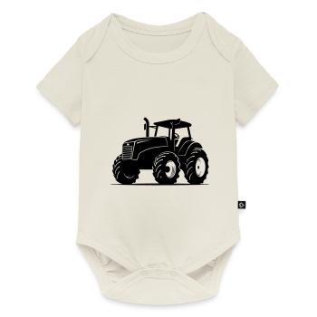 Tracteur Farmer Symbole Farmer - Body à manches courtes Premium Bébé - blanc cassé - Devant