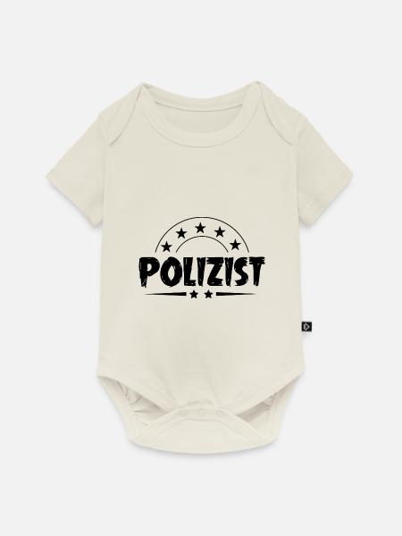 Polizist Beruf - Baby Premium Kurzarmbody - Naturweiß