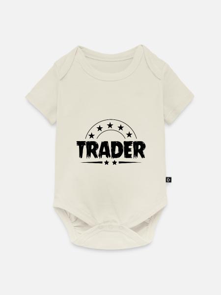Trader Beruf - Baby Premium Kurzarmbody - Naturweiß