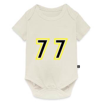 77 Nombre Collège - Body à manches courtes Premium Bébé - blanc cassé - Devant