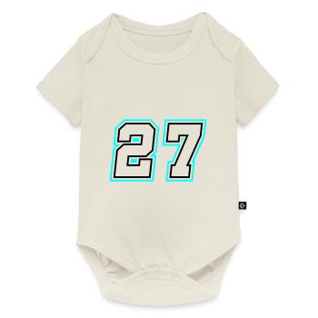 27 nombre symbole - Body à manches courtes Premium Bébé - blanc cassé - Devant