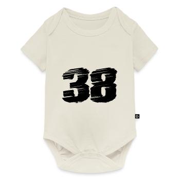 Maillot 38 Numéro - Body à manches courtes Premium Bébé - blanc cassé - Devant