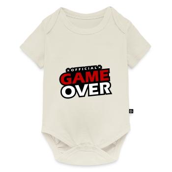 Game Over Slogan - Body à manches courtes Premium Bébé - blanc cassé - Devant