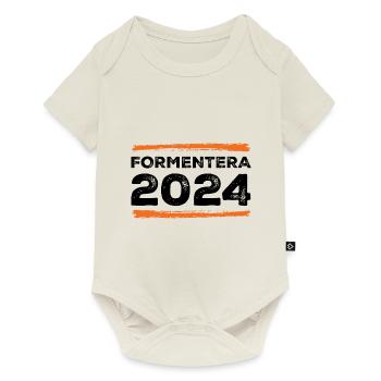 Devis Formentera 2024 - Body à manches courtes Premium Bébé - blanc cassé - Devant