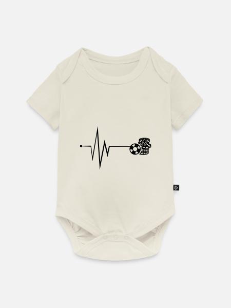 Poker Chip Puls - Baby Premium Kurzarmbody - Naturweiß