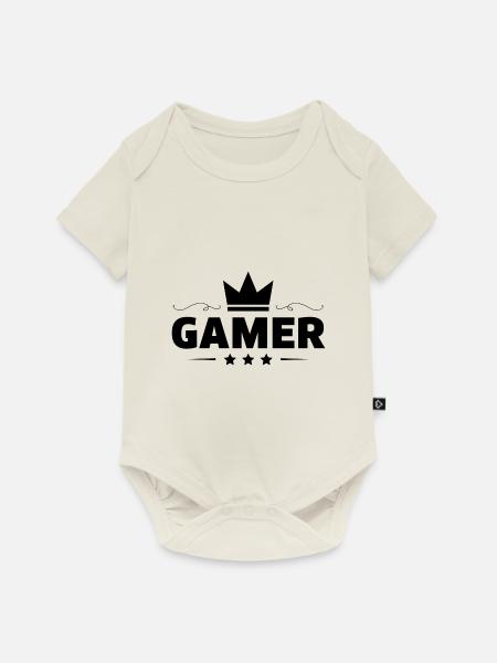 Gamer Beruf - Baby Premium Kurzarmbody - Naturweiß