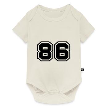 86 number symbol - Baby Premium short-sleeve bodysuit - off white - Front