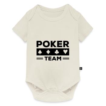 poker team - Baby Premium short-sleeve bodysuit - off white - Front