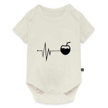 Icône de noix de Pulse - Body à manches courtes Premium Bébé - blanc cassé - Devant