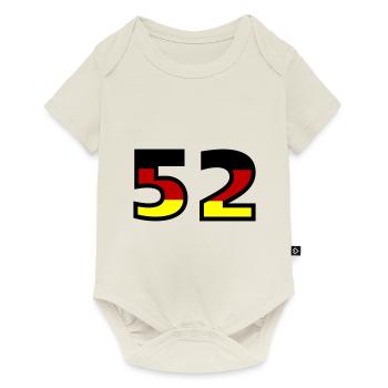 52 Numéro Allemagne Jersey - Body à manches courtes Premium Bébé - blanc cassé - Devant
