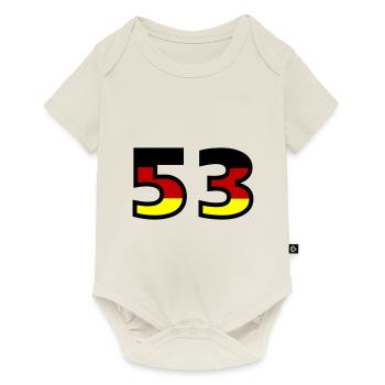 53 Numéro Allemagne Jersey - Body à manches courtes Premium Bébé - blanc cassé - Devant