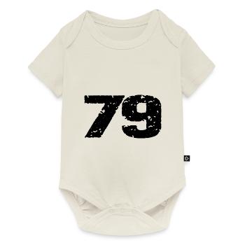 79 Number jersey - Baby Premium short-sleeve bodysuit - off white - Front