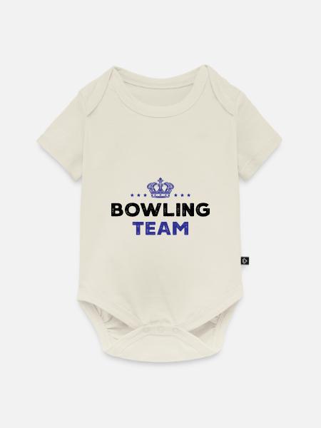 Bowling Team - Baby Premium Kurzarmbody - Naturweiß