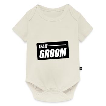 Mariage de l’équipe Groom Dicton - Body à manches courtes Premium Bébé - blanc cassé - Devant