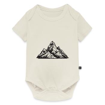 Montagnes de symboles - Body à manches courtes Premium Bébé - blanc cassé - Devant