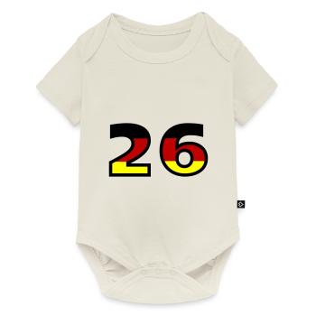 26 Number Germany Jersey - Baby Premium short-sleeve bodysuit - off white - Front