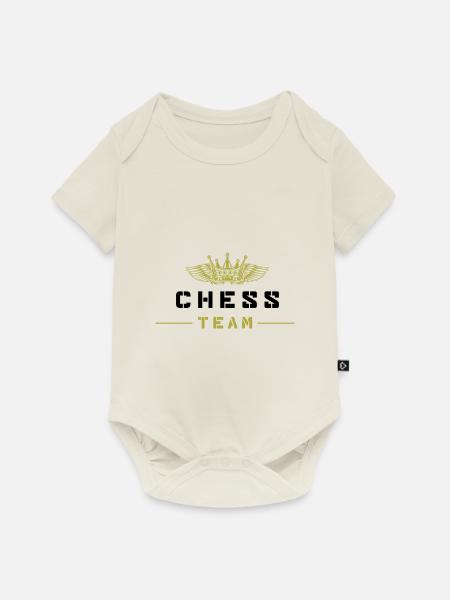 Chess Team - Baby Premium Kurzarmbody - Naturweiß