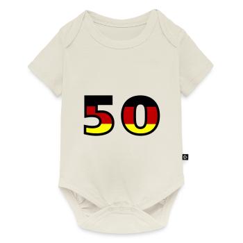 Maillot Allemagne numéro 50 - Body à manches courtes Premium Bébé - blanc cassé - Devant