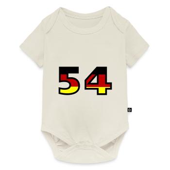54 Numéro Allemagne Jersey - Body à manches courtes Premium Bébé - blanc cassé - Devant