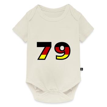 79 Numéro Allemagne Jersey - Body à manches courtes Premium Bébé - blanc cassé - Devant