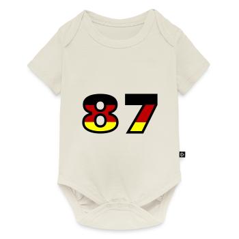 87 Numéro Allemagne Jersey - Body à manches courtes Premium Bébé - blanc cassé - Devant