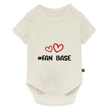 Fan Base Heart Love - Baby Premium short-sleeve bodysuit - off white - Front