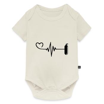 Oxygen Diving Pulse Heart - Body à manches courtes Premium Bébé - blanc cassé - Devant
