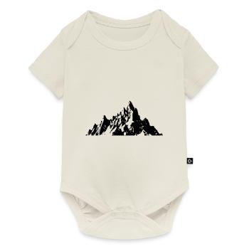 Mountain Silhouette Symbol - Baby Premium short-sleeve bodysuit - off white - Front