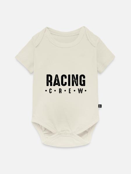 Racing Crew - Baby Premium Kurzarmbody - Naturweiß