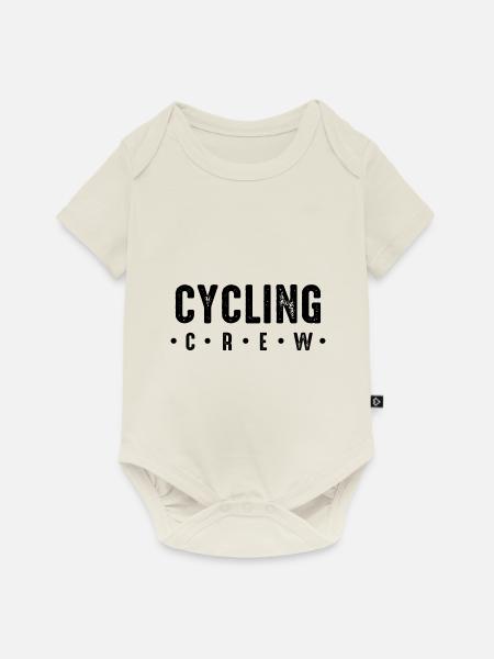 Cycling Crew - Baby Premium Kurzarmbody - Naturweiß