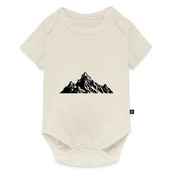 Mountains Nature Silhouette - Baby Premium short-sleeve bodysuit - off white - Front
