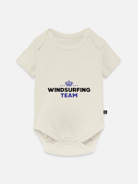 Windsurfing Team - Baby Premium Kurzarmbody - Naturweiß