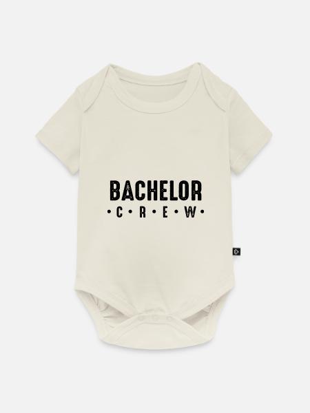 Bachelor Crew - Baby Premium Kurzarmbody - Naturweiß