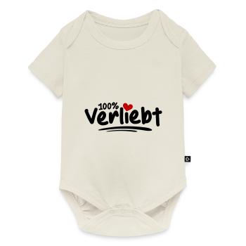 100% In Love Love Saint Valentin - Body à manches courtes Premium Bébé - blanc cassé - Devant