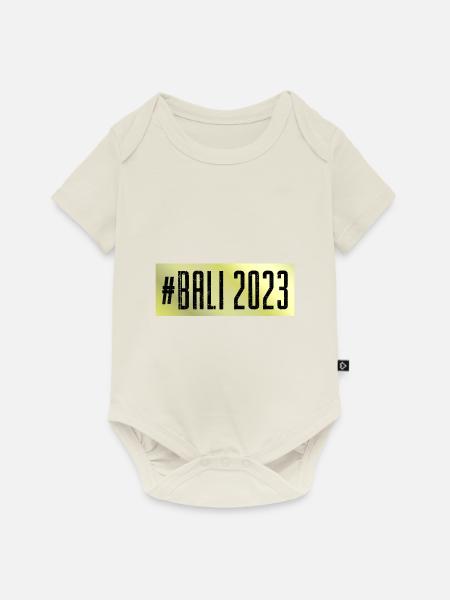 Bali 2023 - Baby Premium Kurzarmbody - Naturweiß