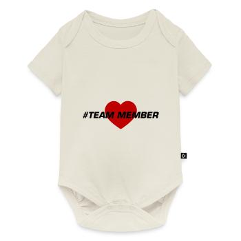 Team Member Heart Love - Baby Premium short-sleeve bodysuit - off white - Front