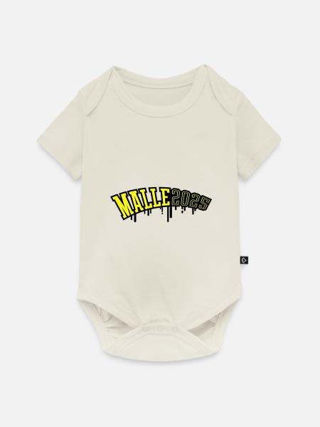 Malle 2025 - Baby Premium Kurzarmbody - Naturweiß