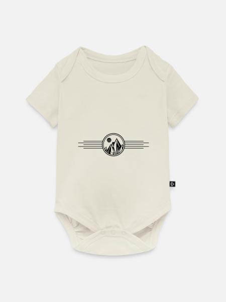 Berge Symbol - Baby Premium Kurzarmbody - Naturweiß