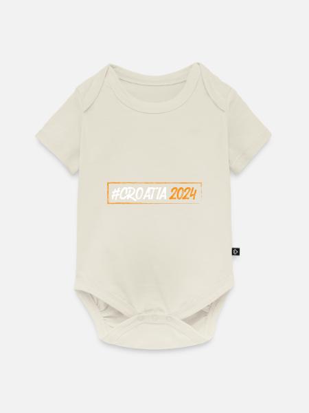 Croatia 2024 - Baby Premium Kurzarmbody - Naturweiß