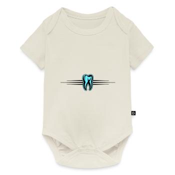 Zahn Icon Zahnarzt - Baby Premium Kurzarmbody - Naturweiß - Vorne