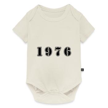 1976 year birthday - Baby Premium short-sleeve bodysuit - off white - Front