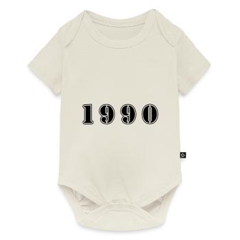1990 year birthday - Baby Premium short-sleeve bodysuit - off white - Front